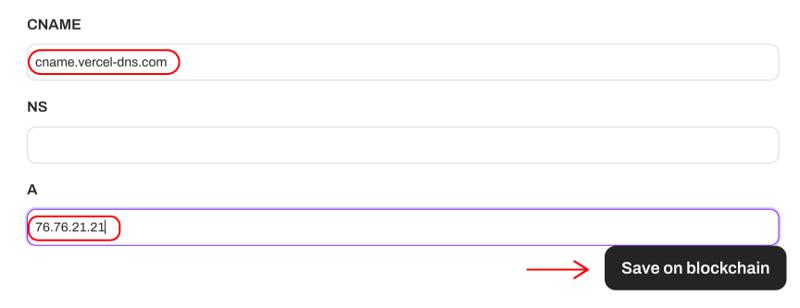 How to connect Freename Domain Typedream