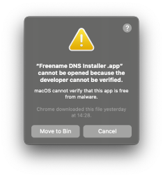 How to Freename DNS