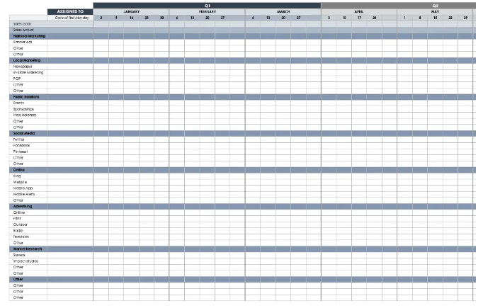 marketing calendar